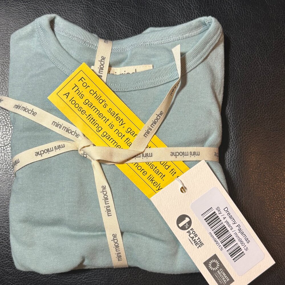 Mini Mioche - Dreamy Long Sleeve PJ Set - 4 Years -Sky - NWT